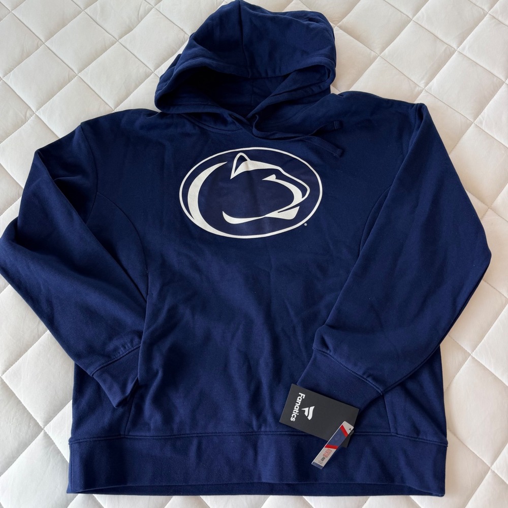Fanatics Penn State Nittany‎ Lions Pullover Fleece Navy Mens Size M